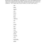 37 Naming Ionic Compounds Practice Worksheet Answer Key Worksheet