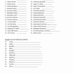 50 Naming Compounds Practice Worksheet In 2020 Practices Worksheets