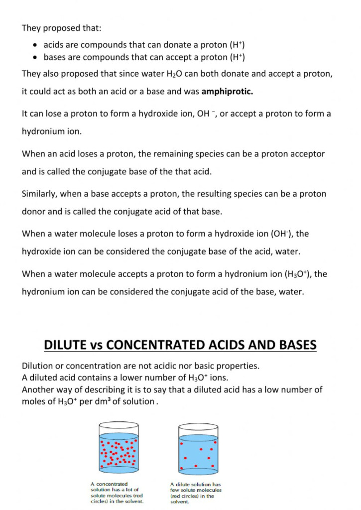 Acids And Bases Worksheet 2 Worksheet