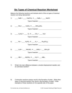 Chemfiesta Chemistry Balancing Chemical Equations Worksheet Answer Key ...