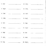 Collection Of Ionic Compounds Naming Worksheet Free Worksheets Samples