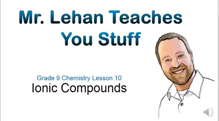 Ionic Compounds Mr Lehan Teaches You Stuff Video Wednesday April 