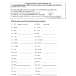 Ionic Compounds Worksheet Answer Key WorksSheet List