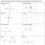 Lewis Structures Worksheet With Answers Worksheet List