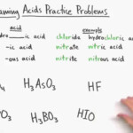 Naming Acids Practice Problems YouTube