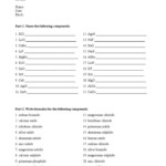 Naming Binary Compounds Practice Worksheet Isacork