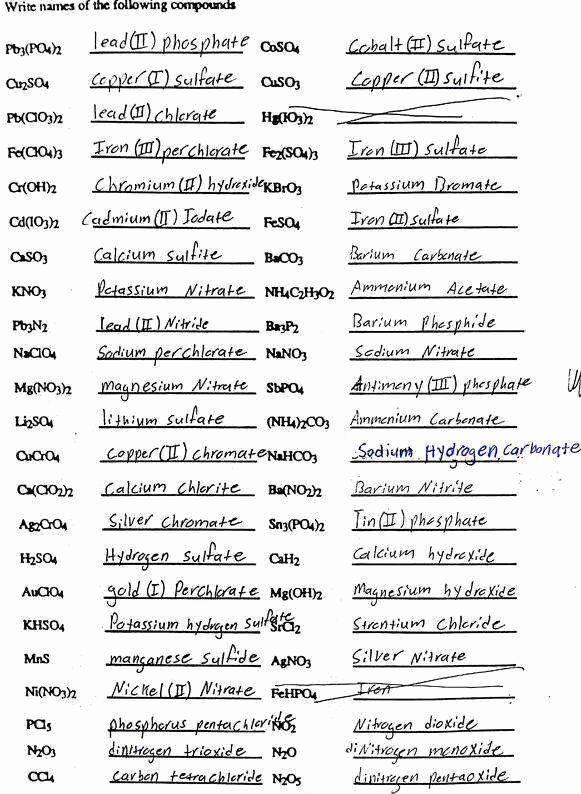 Naming Ionic Compounds Worksheet Answers Best Of Naming Ionic Pounds 