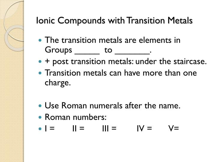 PPT Names And Formulas Ionic Compounds Binary Main Group M NM Using 