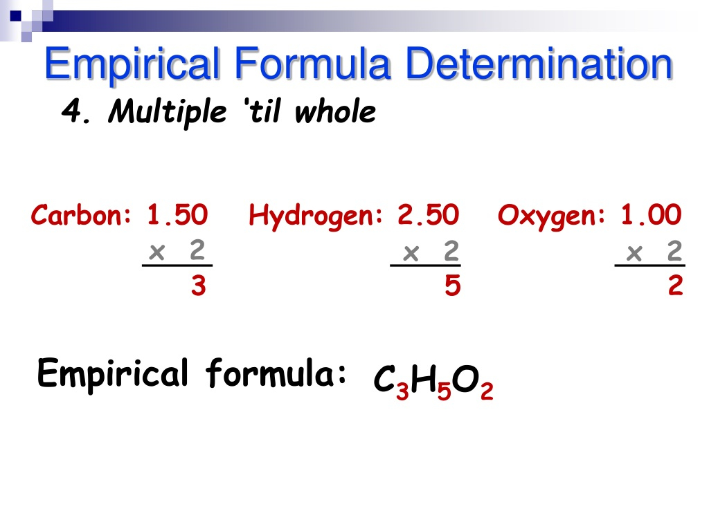 PPT Percent Composition Empirical And Molecular Formulas PowerPoint 