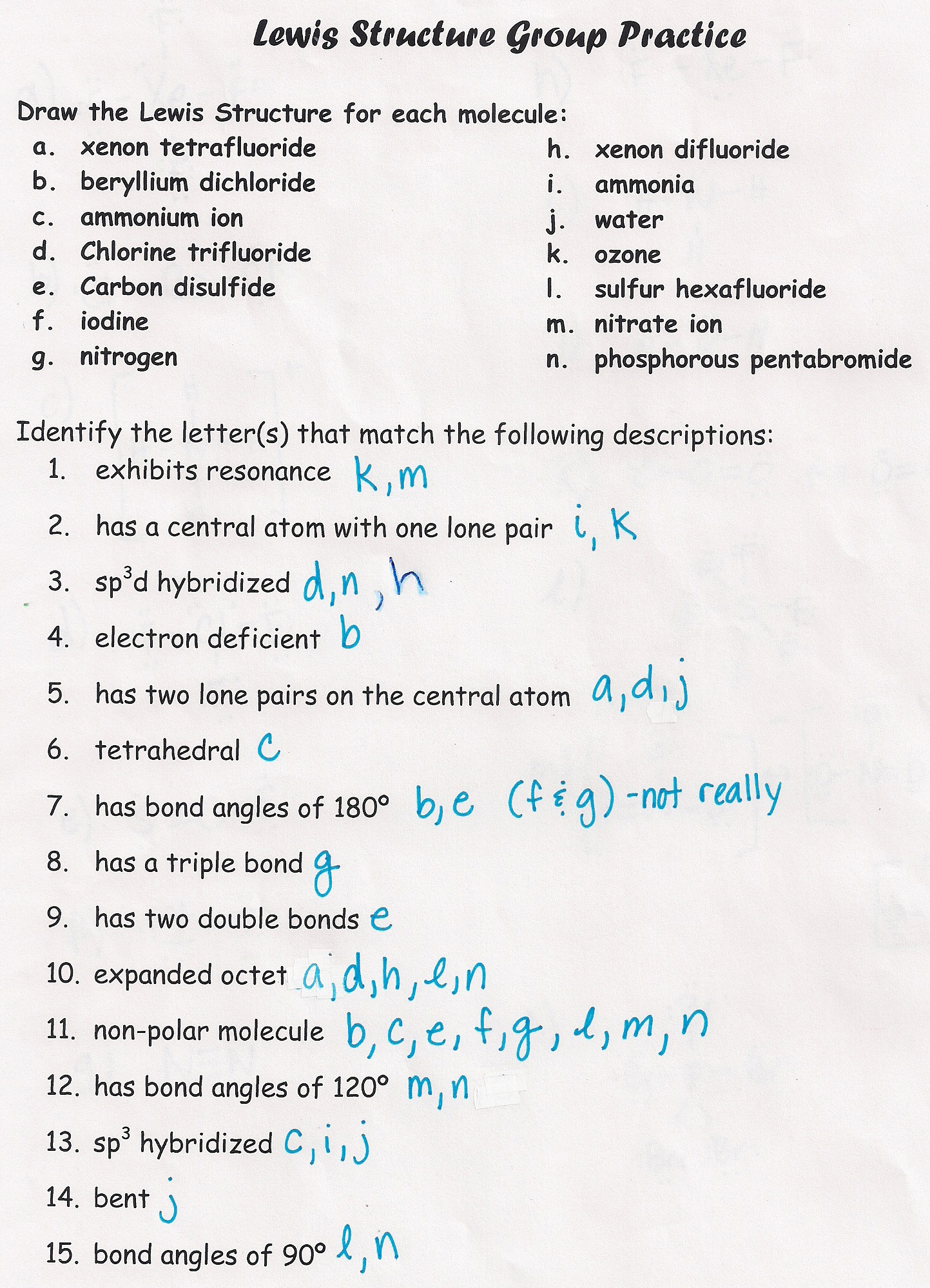 Unit 3 Covalent Bonds Worksheet Answers Judithcahen Answer Key For 