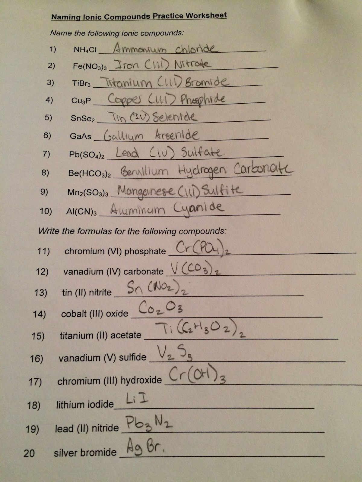 View Source Image Writing Linear Equations Ionic Compound Practices 