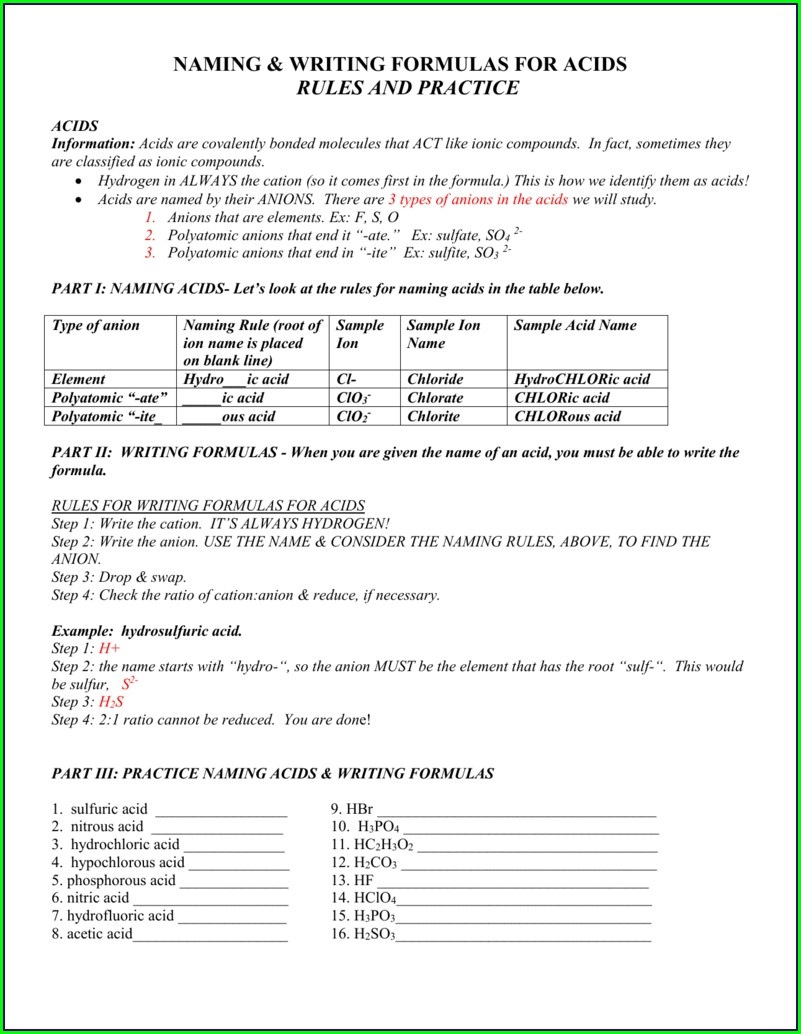 Writing And Naming Ionic Compounds Worksheet Answer Key Uncategorized 