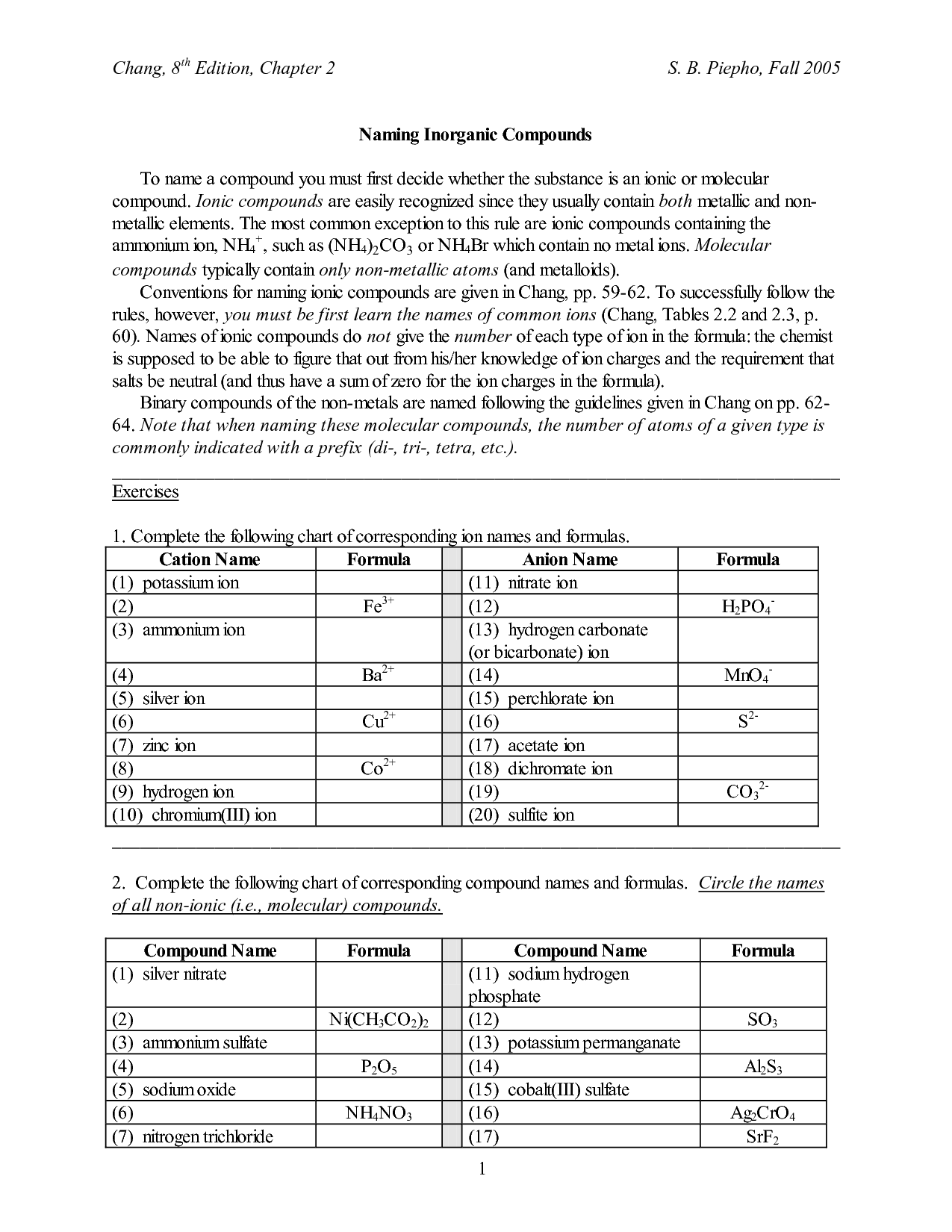 12 Binary Ionic Compounds Worksheet Worksheeto