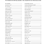 16 Naming Molecular Formula Worksheet Worksheeto