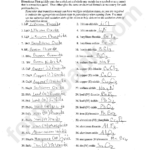 Binary Ionic Compounds Worksheet With Answers Printable Pdf Download