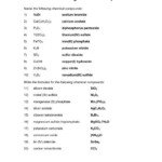Chapter 9 Chemical Names And Formulas Worksheet Answers Worksheet
