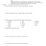 Ionic Nomenclature Worksheet Forming Ionic Compounds Cut Out Activity