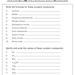 Naming Binary Compounds Covalent Worksheet Free Download Gambr co