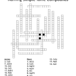 Naming Chemical Compounds Worksheet Answers