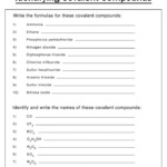 Naming Covalent Compounds Worksheets Free Printable