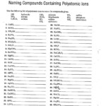 Naming Ionic Compounds Worksheet Caco3