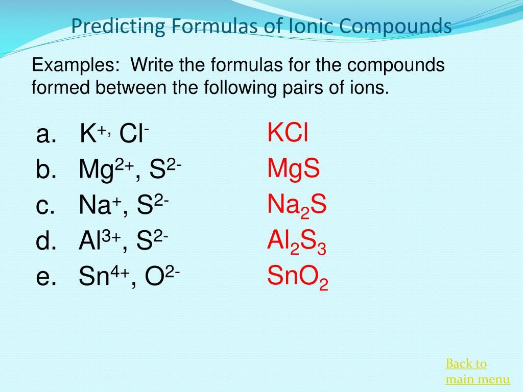 Predict The Formula Of The Compound Potassium Phosphate Alanna has 