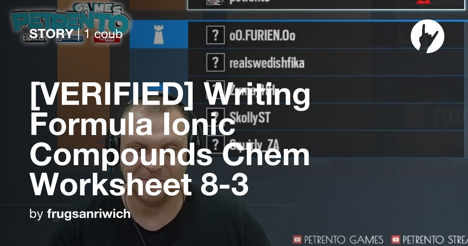  VERIFIED Writing Formula Ionic Compounds Chem Worksheet 8 3 Coub