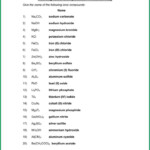 Writing Formulas Ionic Compounds Chem Worksheet 8 3 Answers Worksheet