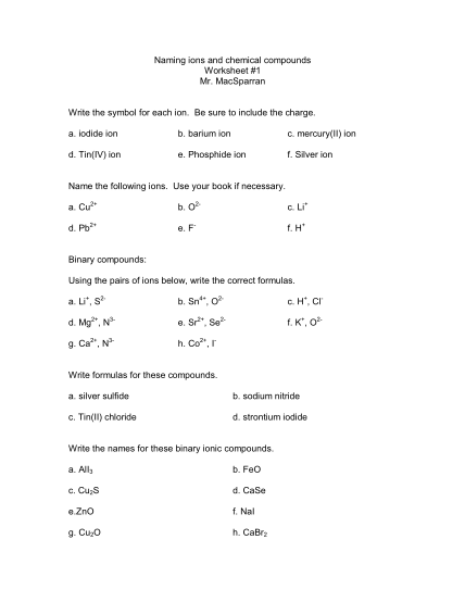 14 Polyatomic Ions Worksheet Free To Edit Download Print CocoDoc