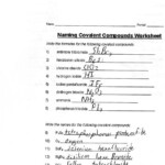 20 Naming Covalent Compounds Worksheet