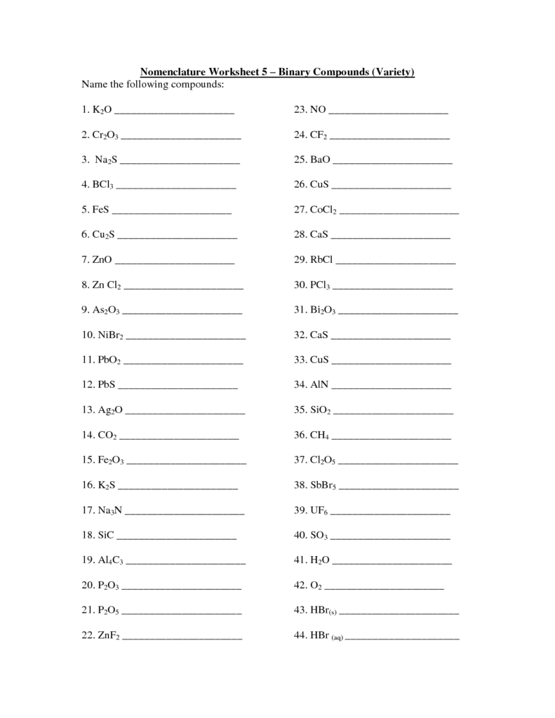 7 Simple Binary Naming Worksheet Worksheeto