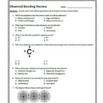 Ionic And Metallic Bonding Chapter 7 Worksheet Answers Ivuyteq