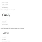 Quiz Worksheet Chemical Nomenclature Inorganic Compounds Study